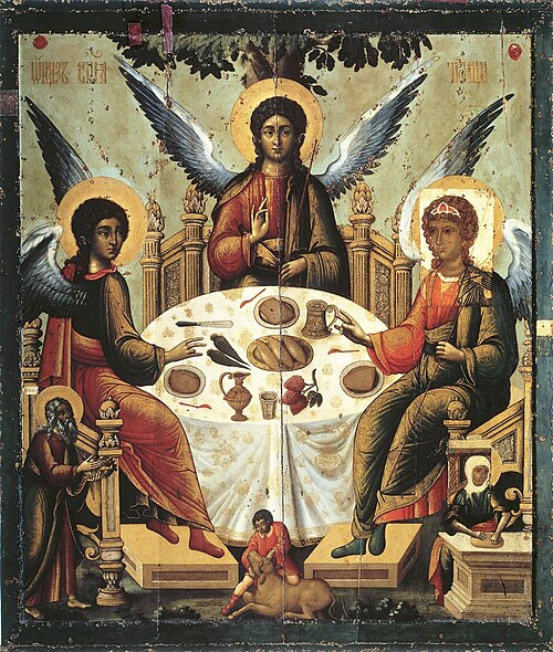 Russian icon of the Holy Trinity