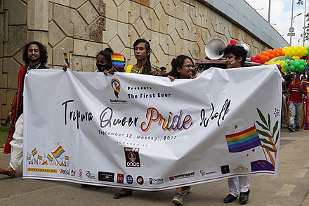 Tripura Queer Pride Walk in 1st Pride Festival in Tripura