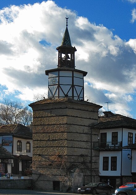 The old clock tower in Tryavna.