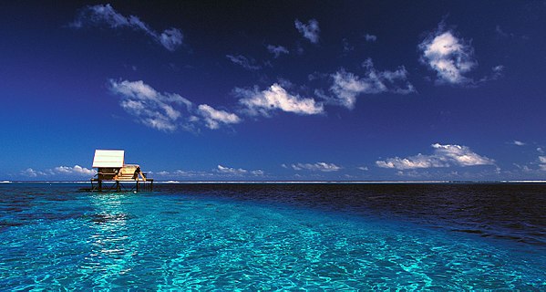 Pearl farm in the Tuamotus