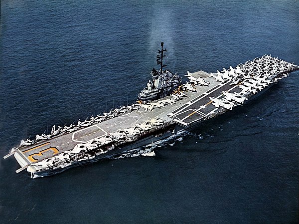 USS Bon Homme Richard underway in 1959