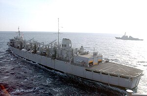 USS Sacramento prepares to replenish Carl Vinson