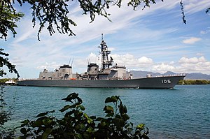 US Navy 040625-N-8157C-066 The Japanese destroyer JDS Inazuma (DD 105) passes Hospital Point in Pearl Harbor, Hawaii.jpg