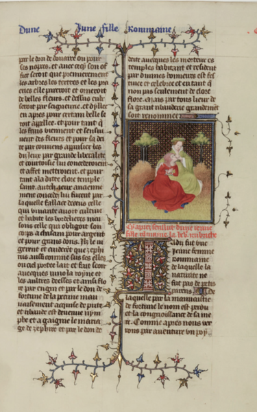 File:Unnamed Roman Girl Feeds her Mother in Prison, Illumination of Giovanni Boccaccio, De cleres et nobles femmes, 1402.png