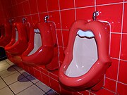 Controversial Kisses! urinals were designed by a woman