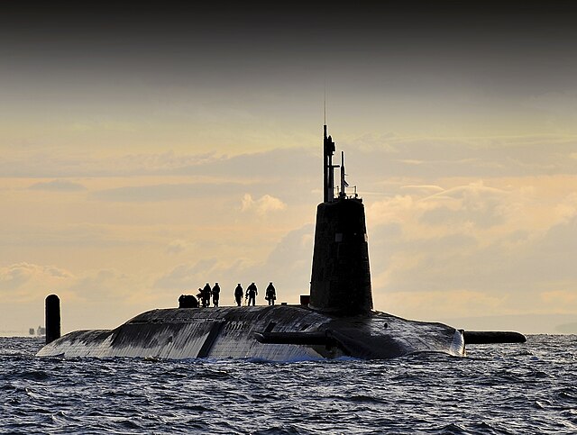 HMS Vanguard, a Vanguard-class ballistic missile submarine