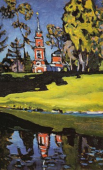 Vassily Kandinsky, 1908 - Akhtyrka, Biserica Roșie.jpg