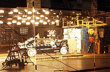 Picture of a crash test performed at General Motors Vehicle crash test at the General Motors Vehicle Safety and crash Worthiness Laboratory.jpg