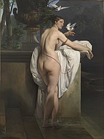 Francesco Hayez, Venus Playing Lively with Two Doves, 1830