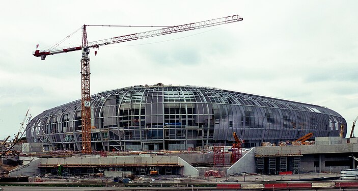 Decathlon Aréna project - Stade Pierre Mauroy Construction (2012) Villeneuve d'Ascq.