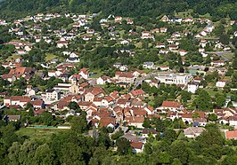 Gezicht op Échenoz-la-Méline