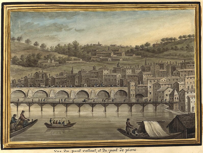 File:Vue du pont volant et du pont de pierre.jpg