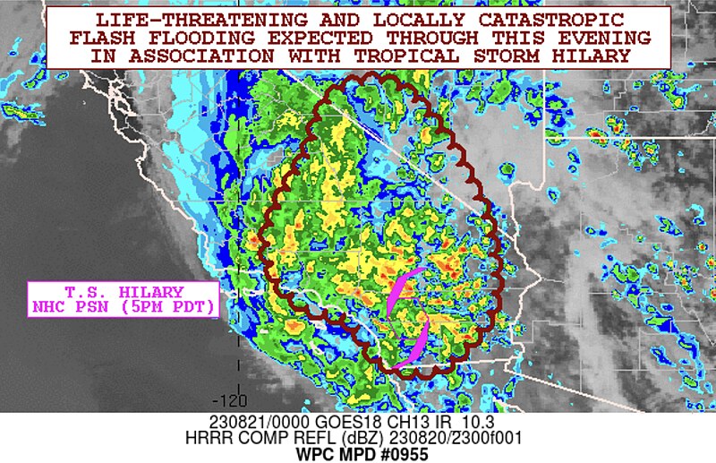 File:WPC Mesoscale Discussion 0955 for Hurricane Hilary in 2023.jpg