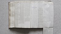 Pages from a War News clippings book