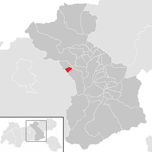 Location of the municipality Weer in the district of Schwaz (clickable map)