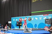 Deutsch: Gewichtheben bei den Olympischen Jugendspielen 2018; Tag 1, 7. Oktober 2018; Jungen 56 kg English: Weightlifting at the 2018 Summer Youth Olympics at 7 October 2018 – Boys' 56 kg