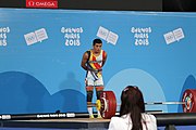 Deutsch: Gewichtheben bei den Olympischen Jugendspielen 2018; Tag 2, 10. Oktober 2018; Jungen 62 kg English: Weightlifting at the 2018 Summer Youth Olympics at 8 October 2018 – Boys' 62 kg