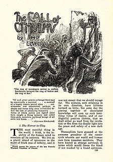 <span class="mw-page-title-main">The Call of Cthulhu</span> Short story by H. P. Lovecraft