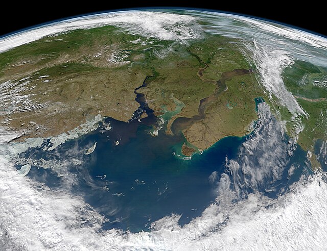 Yenisei and Ob (right) flow into Kara Sea