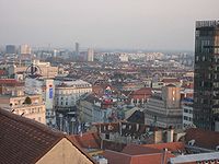 Das Stadtzentrum von Zagreb