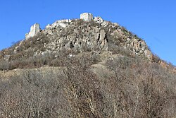 The town of Zvečan with Zvečan Fortress