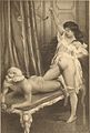 Illustrazione per Fanny Hill: una scena di flagellazione.