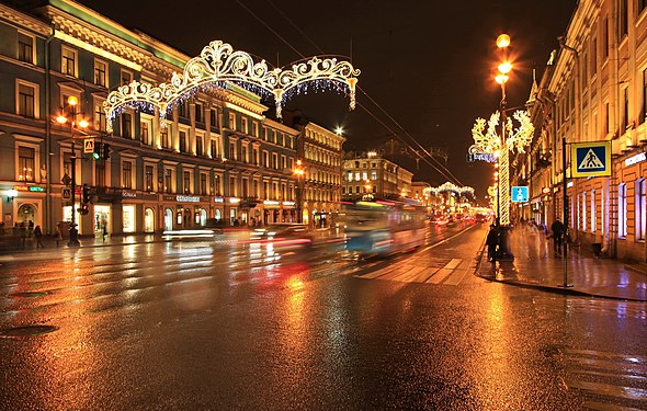 Newski-Prospekt, St. Petersburg, Russland.