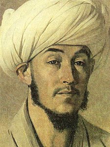 Portret van een man in een witte tulband