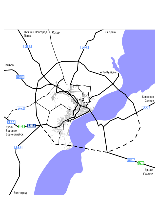 Схема транспорта саратова