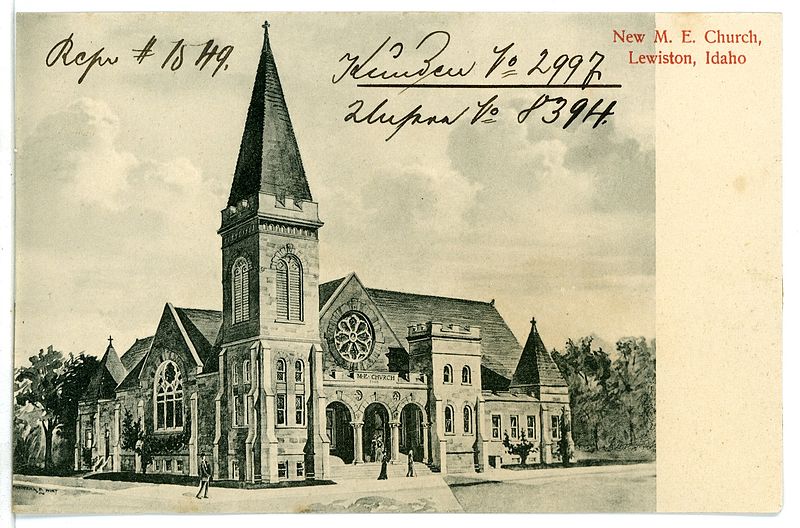 File:08394-Lewiston, Idaho-1906-New. M. E. Church-Brück & Sohn Kunstverlag.jpg