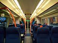 L'interno rinnovato di un treno Chiltern Railways della Classe 168/1