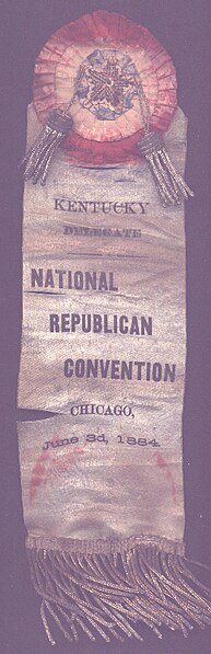 File:1884 GOP Delegate badge - Joe Eversole.jpg