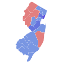 1965 New Jersey gubernur hasil pemilihan peta oleh county.svg