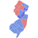 1965 New Jersey gubernur hasil pemilihan peta oleh county.svg