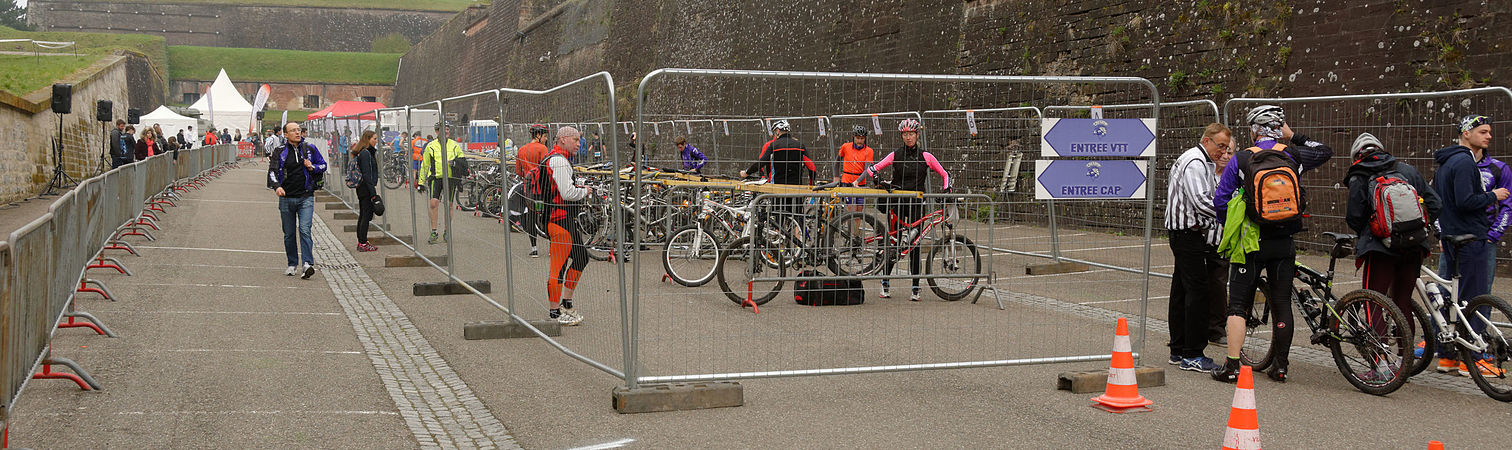 Parc à vélo.