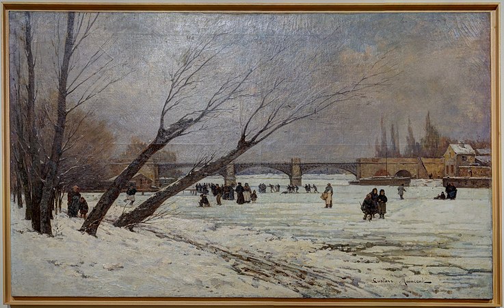 La Seine est prise, par Gustave Maincent.