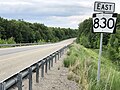 File:2022-06-06 17 42 58 View east along Pennsylvania State Route 830 at Airport Road in Washington Township, Jefferson County, Pennsylvania.jpg