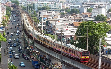 Jakarta's commuter train