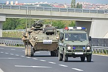 U.S. military convoy escorted by Hungarian Military Police 2CR convoys from Hungary to Romania (2-7).jpg