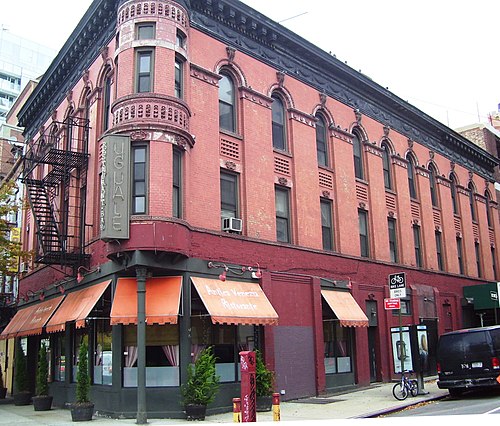 396-397 West Street at West 10th Street is a former hotel which dates from 1904, and is part of the Weehawken Street Historic District