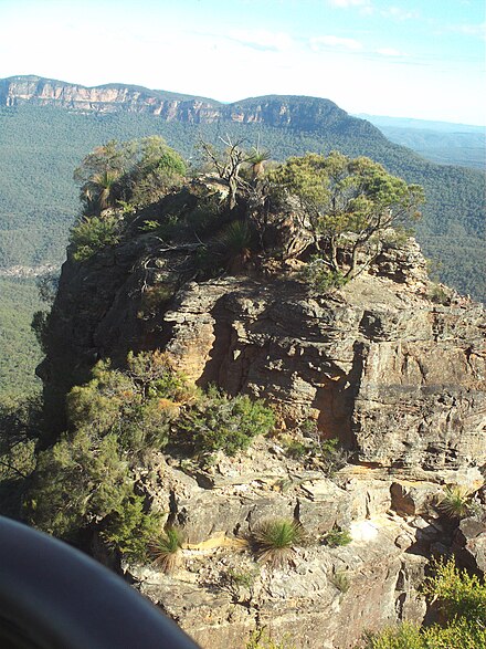 One of the Three Sisters rock formation