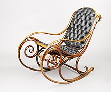 «صندلی گهواره‌ای»، مدل ۱، حدود ۱۸۶۰ میلادی، موزهٔ بروکلین