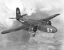 Douglas A-20 as flown by the squadron in the MTO A-20 Boston in flight .75 right.jpg