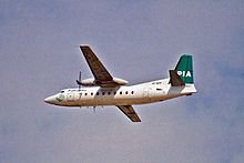 Fokker F-27 der PIA, Sharjah 2000