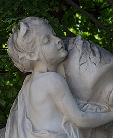 Fountain figure at the Empress Elisabeth monument (Volksgarten)