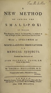 Thumbnail for File:A new method of curing the small-pox; by which that disease ... is rendered as void of danger as when received from inoculation ... With a specimen of miscellaneous observations on medical subjects (IA b31912229).pdf