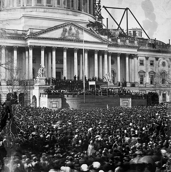 File:Abraham Lincoln inauguration 1861.jpg
