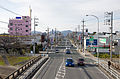 愛知県道5号国府馬場線（豊川市の金屋橋から西を撮影）
