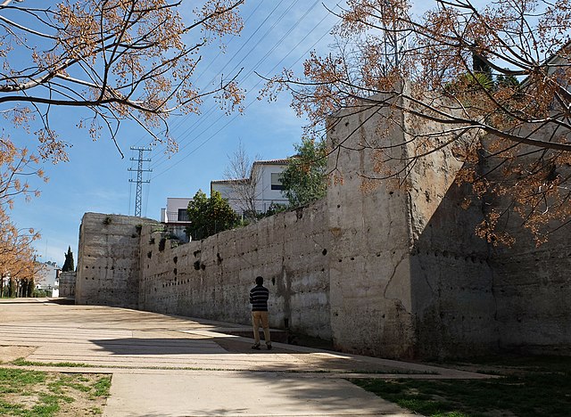 Remains of the 14th-century Nasrid walls of the Albaicín