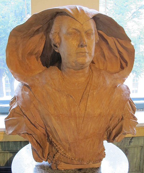 Algardi's bust of Maidalchini; terracotta version in the Hermitage Museum
